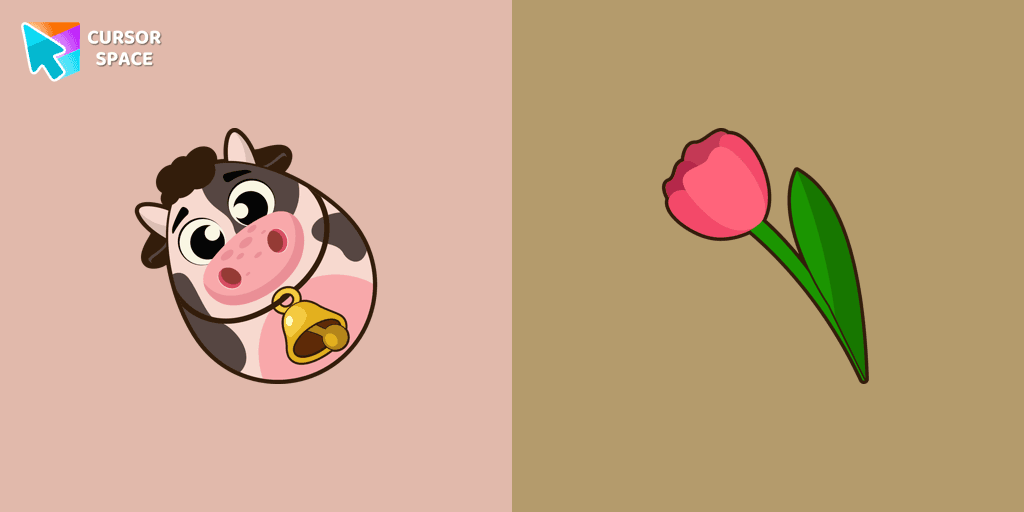 Easter Egg Cow cursor cursor pack